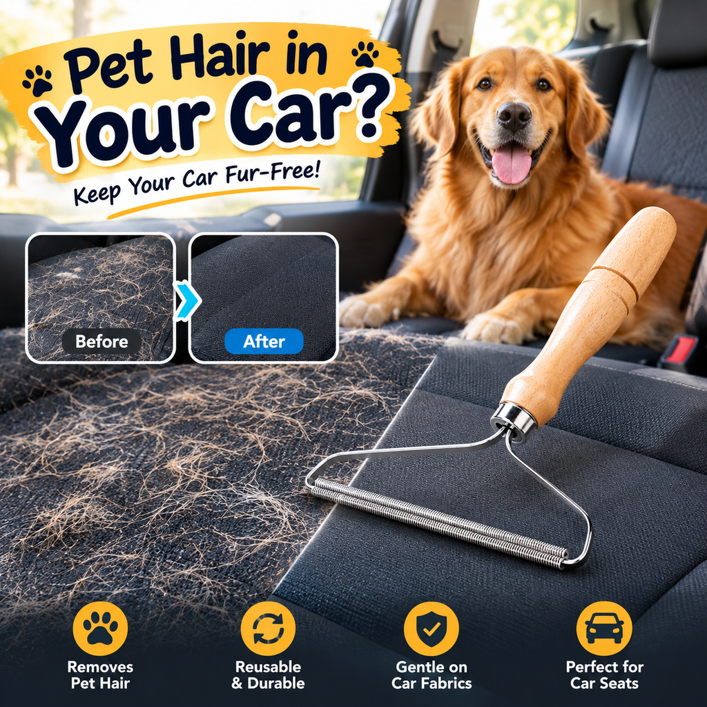 Reusable Pet Hair Scraper